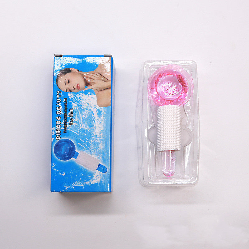 Crystal Ice Facial Massage Balls – Cooling Glass Beauty Therapy for Skin Tightening & Puffiness Relief