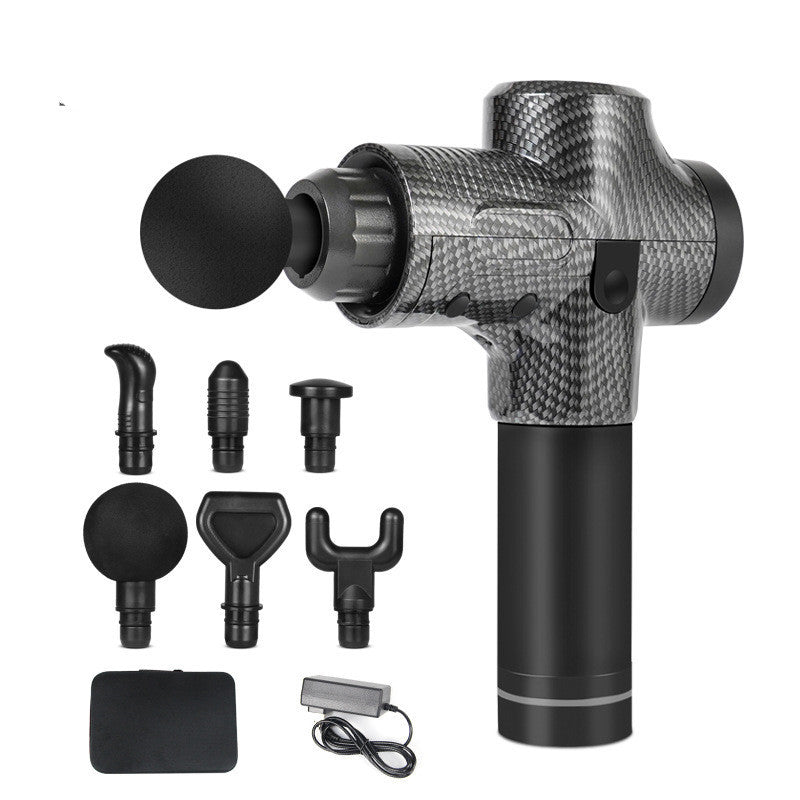 Percussion Massage Gun – Deep Tissue Muscle Recovery with 6 Heads & 20 Speeds (Quiet, USB-C)