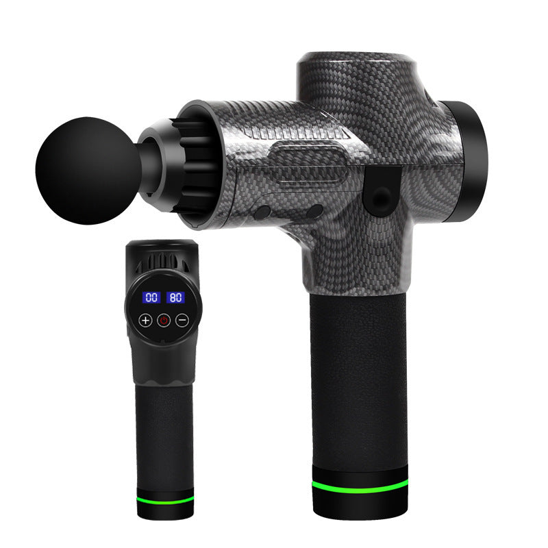 Percussion Massage Gun – Deep Tissue Muscle Recovery with 6 Heads & 20 Speeds (Quiet, USB-C)