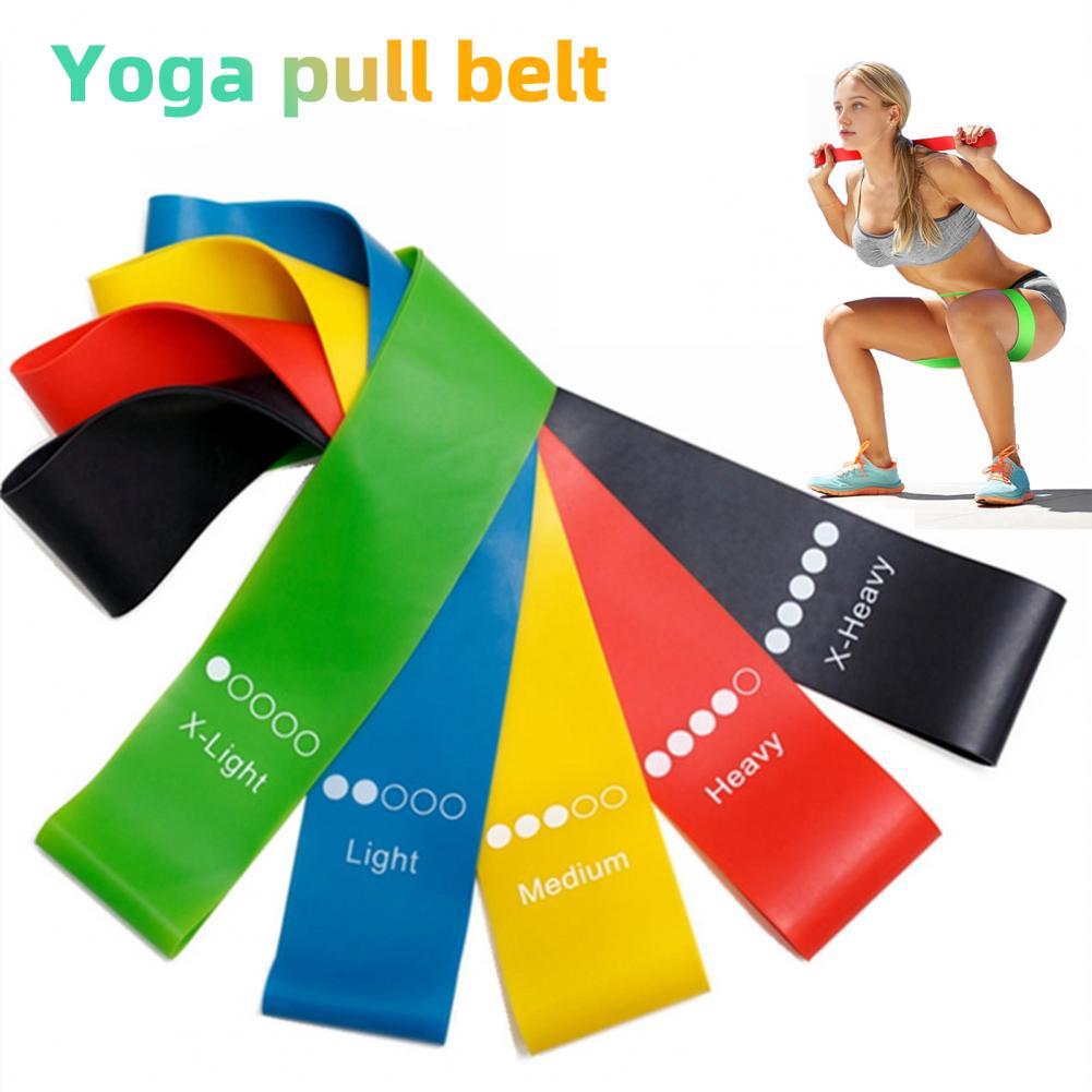 Health Resistance Bands Set – 5 Strength Levels for Yoga, Pilates, and Full-Body Workouts