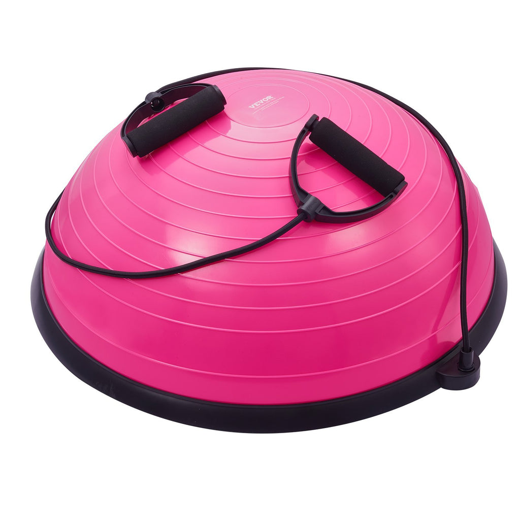 Balance & Stability Trainer with Resistance Bands – Half Exercise Ball for Home Workout & Recovery