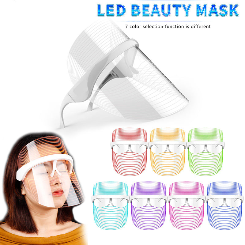 7-Color LED Red Light Therapy Mask – Skin Rejuvenation & Anti-Aging Device for Home Beauty and Recovery