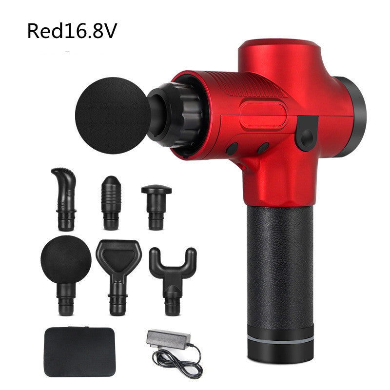 Percussion Massage Gun – Deep Tissue Muscle Recovery with 6 Heads & 20 Speeds (Quiet, USB-C)