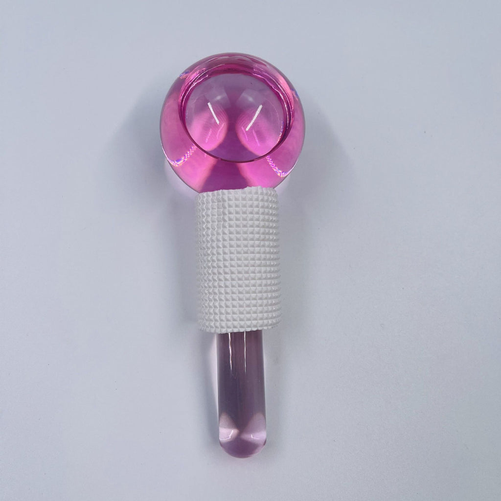 Crystal Ice Facial Massage Balls – Cooling Glass Beauty Therapy for Skin Tightening & Puffiness Relief