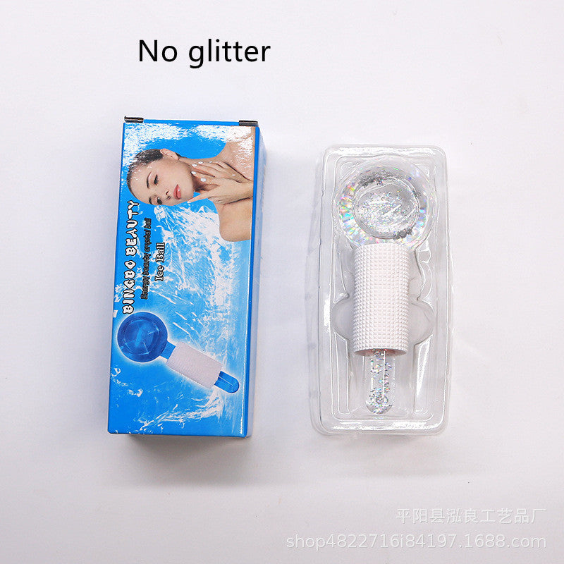 Crystal Ice Facial Massage Balls – Cooling Glass Beauty Therapy for Skin Tightening & Puffiness Relief